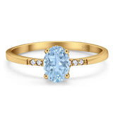 Vintage Style Oval Natural Stone Ring