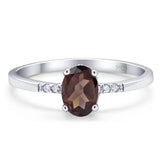 Vintage Style Oval Natural Stone Ring