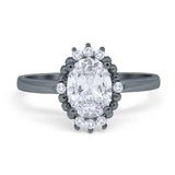 Art Deco Oval Natural Stone Beaded Ring