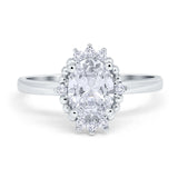 Art Deco Oval Natural Stone Beaded Ring