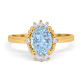 Art Deco Oval Natural Stone Beaded Ring