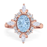 Vintage Style Oval Natural Stone Ring