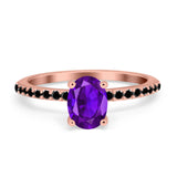 Art Deco Oval Natural Stone Wedding Ring