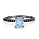 Art Deco Oval Natural Stone Wedding Ring