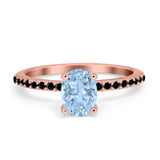 Art Deco Oval Natural Stone Wedding Ring