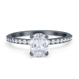 Vintage Style Oval Natural Stone Ring