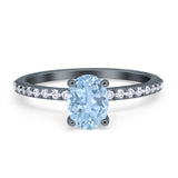 Vintage Style Oval Natural Stone Ring
