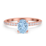 Vintage Style Oval Natural Stone Ring