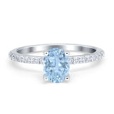 Vintage Style Oval Natural Stone Ring