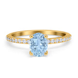 Vintage Style Oval Natural Stone Ring