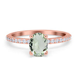 Vintage Style Oval Natural Stone Ring
