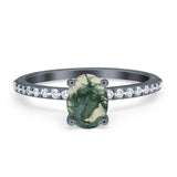 Vintage Style Oval Natural Stone Ring