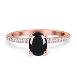 Vintage Style Oval Natural Stone Ring