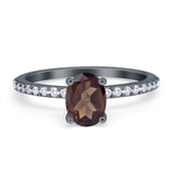 Vintage Style Oval Natural Stone Ring