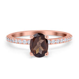 Vintage Style Oval Natural Stone Ring