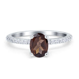 Vintage Style Oval Natural Stone Ring