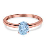 Art Deco Oval Natural Stone Solitaire Ring