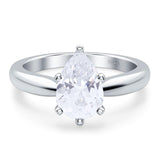 Pear Teardrop Natural Stone Cathedral Ring