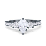 Pear Teardrop Natural Stone Trellis Ring