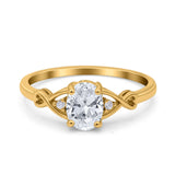 Oval Split Shank Twisted Ring