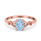 Oval Split Shank Twisted Ring