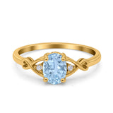 Oval Split Shank Twisted Ring