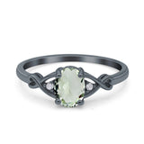 Oval Split Shank Twisted Ring