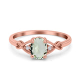 Oval Split Shank Twisted Ring