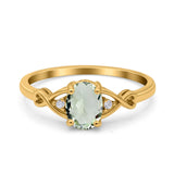 Oval Split Shank Twisted Ring