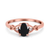 Oval Split Shank Twisted Ring