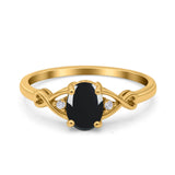 Oval Split Shank Twisted Ring