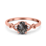 Oval Split Shank Twisted Ring