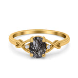 Oval Split Shank Twisted Ring