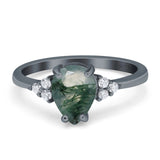 Pear Teardrop Natural Stone Classic Ring