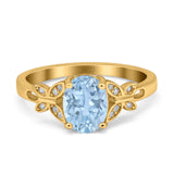 Art Deco Oval Natural Stone Butterfly Ring