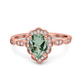 Vintage Style Pear Teardrop Natural Stone Ring