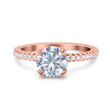 Art Deco Round Natural Stone Ring