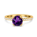 Art Deco Round Natural Stone Ring