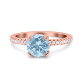 Art Deco Round Natural Stone Ring