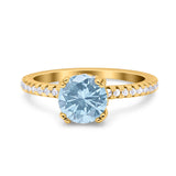 Art Deco Round Natural Stone Ring