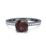 Art Deco Round Natural Stone Ring