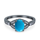 Oval Natural Stone Leaf Design Beaded Ring