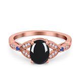 Oval Natural Stone Leaf Design Beaded Ring