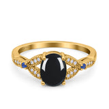 Oval Natural Stone Leaf Design Beaded Ring