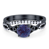 Two Piece Round Trinity Ring