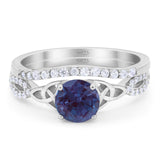 Two Piece Round Trinity Ring