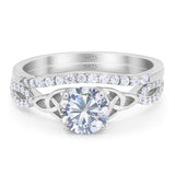 Two Piece Round Trinity Ring