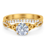 Two Piece Round Trinity Ring