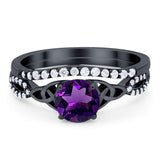 Two Piece Round Trinity Ring
