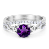 Two Piece Round Trinity Ring